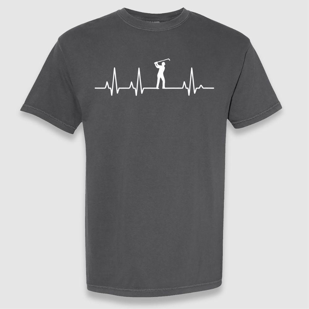 Golfer Heartbeat Tee