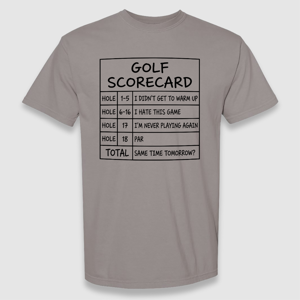 Golf Scorecard Tee