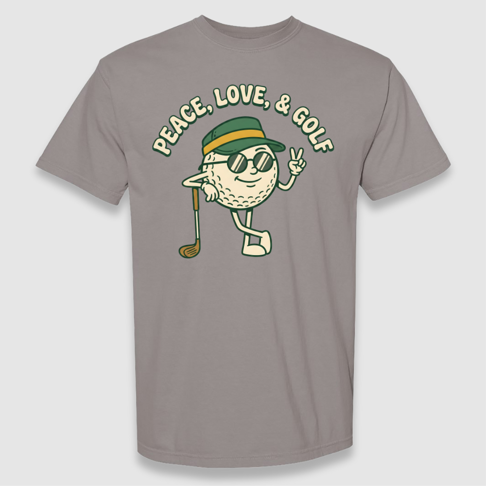 Peace Love & Golf Tee