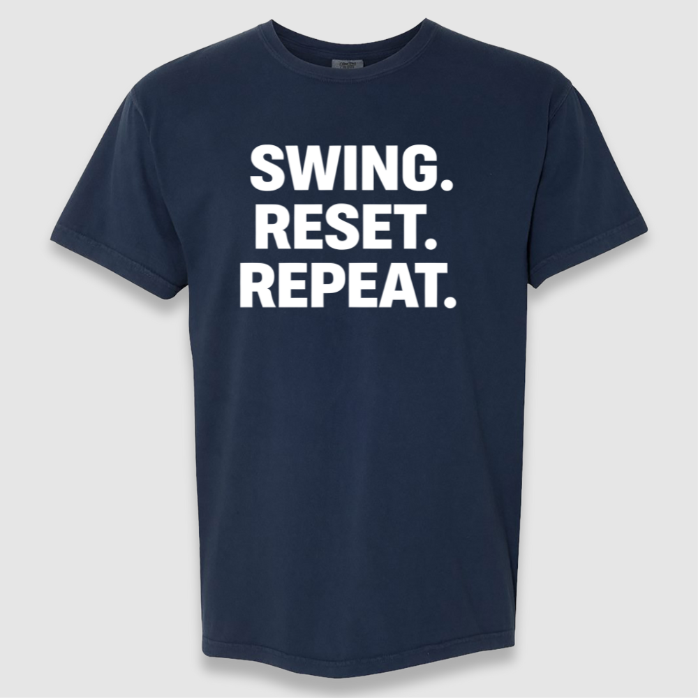 Swing. Reset. Repeat. Tee
