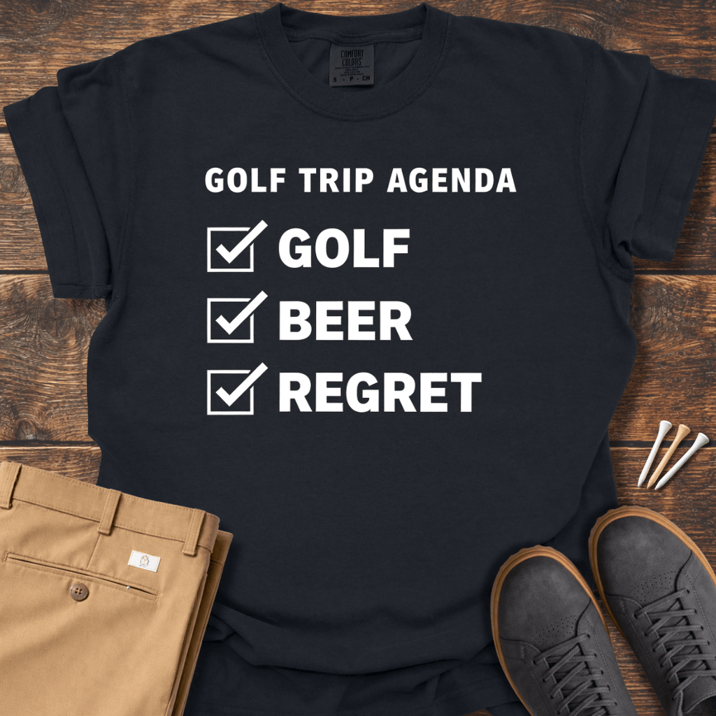Golf Trip Agenda T Shirt