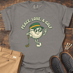 Peace Love & Golf T Shirt