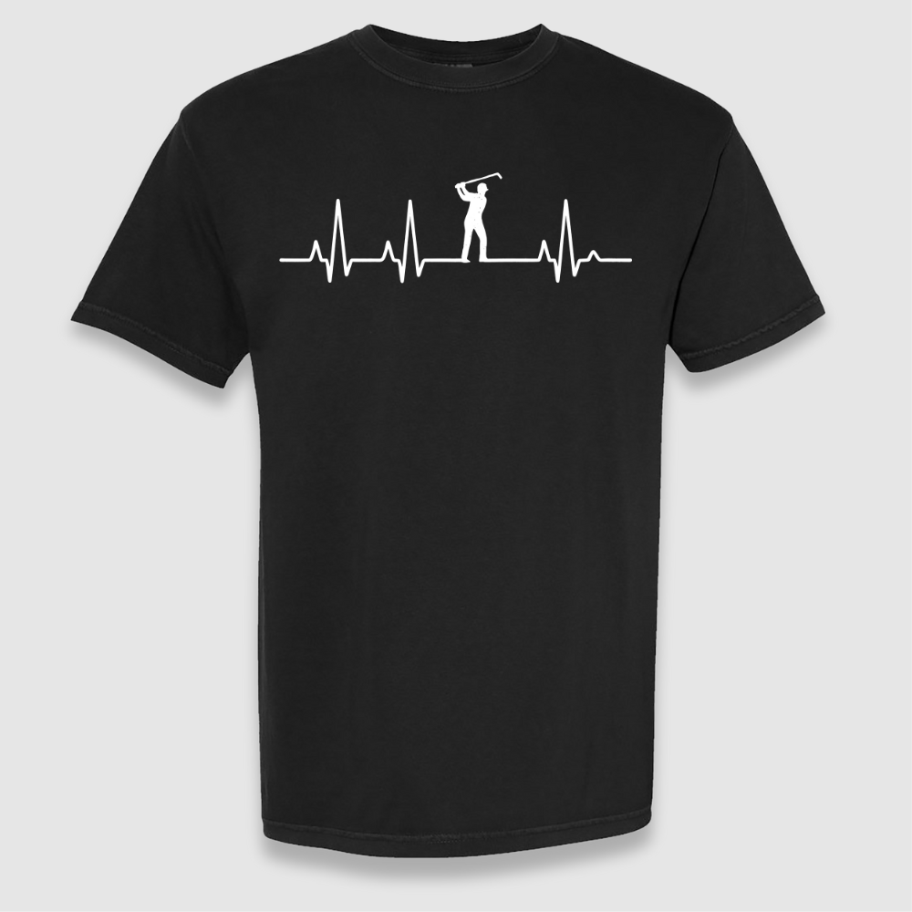 Golfer Heartbeat Tee
