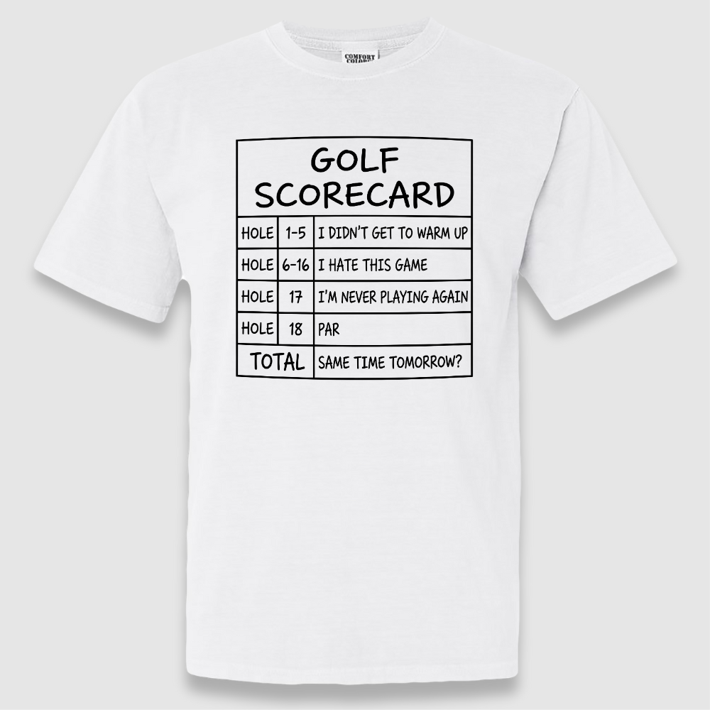 Golf Scorecard Tee