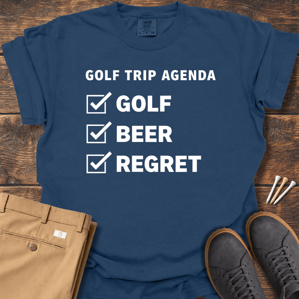 Golf Trip Agenda T Shirt