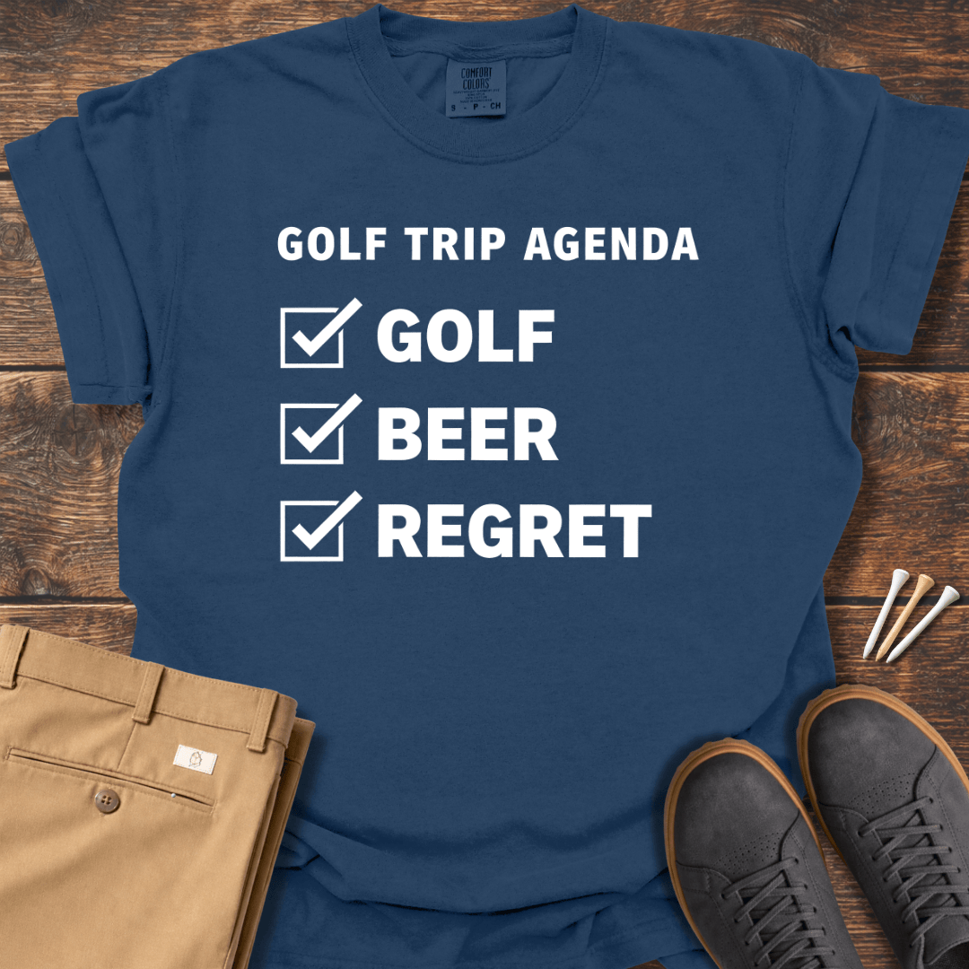 Golf Trip Agenda T Shirt