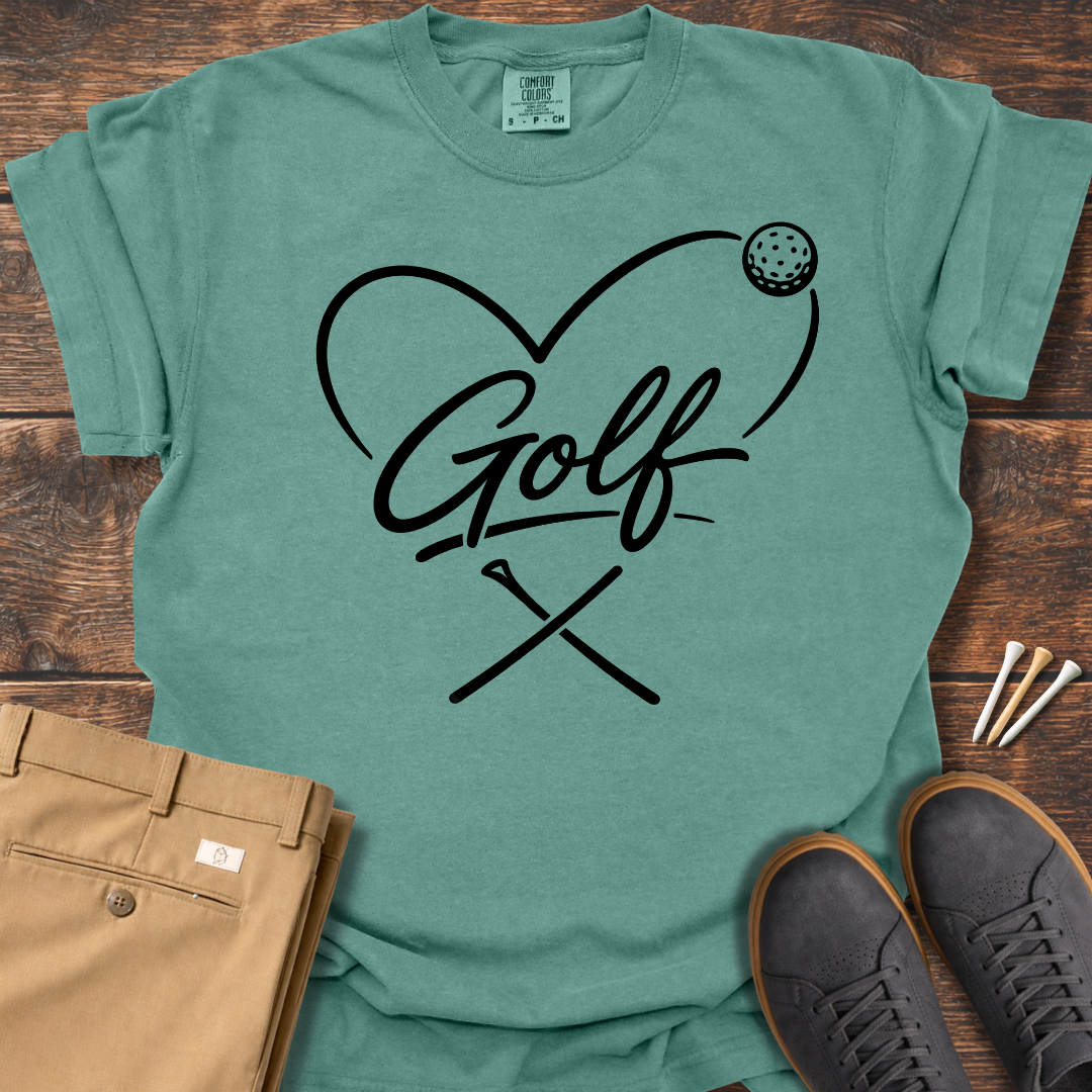 Love Golf T Shirt