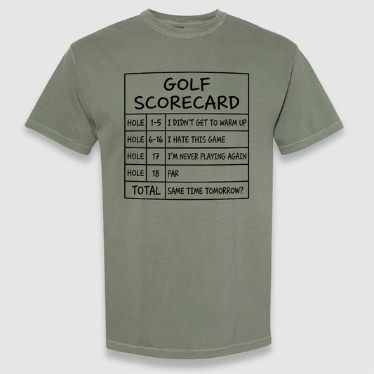 Golf Scorecard Tee
