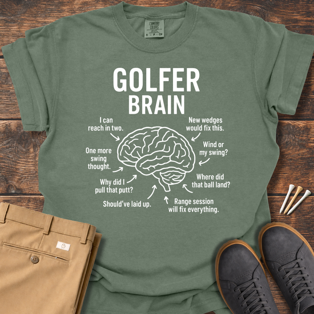 Golfer Brain T Shirt
