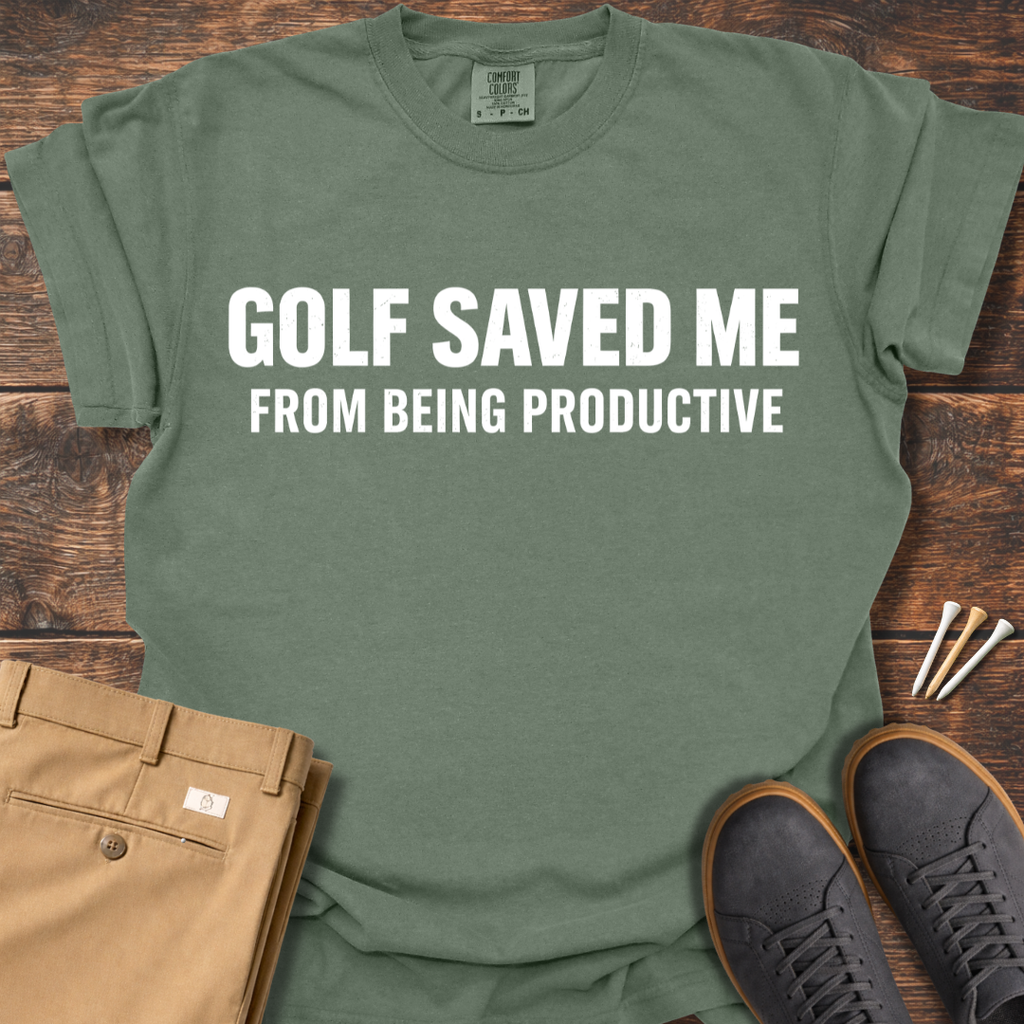 Golf Saved Me T Shirt