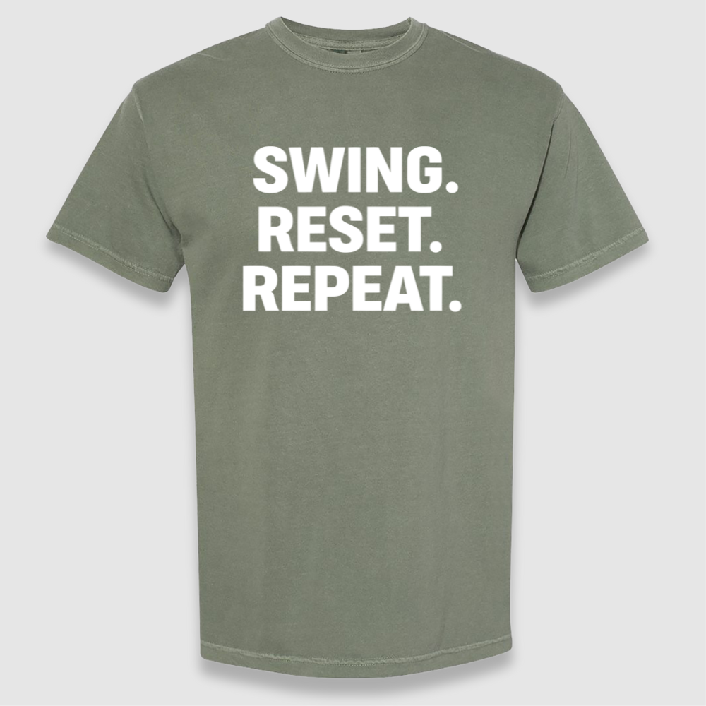 Swing. Reset. Repeat. Tee