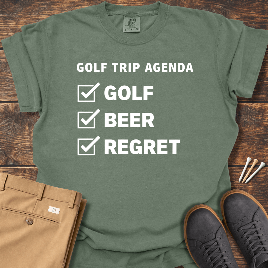 Golf Trip Agenda T Shirt