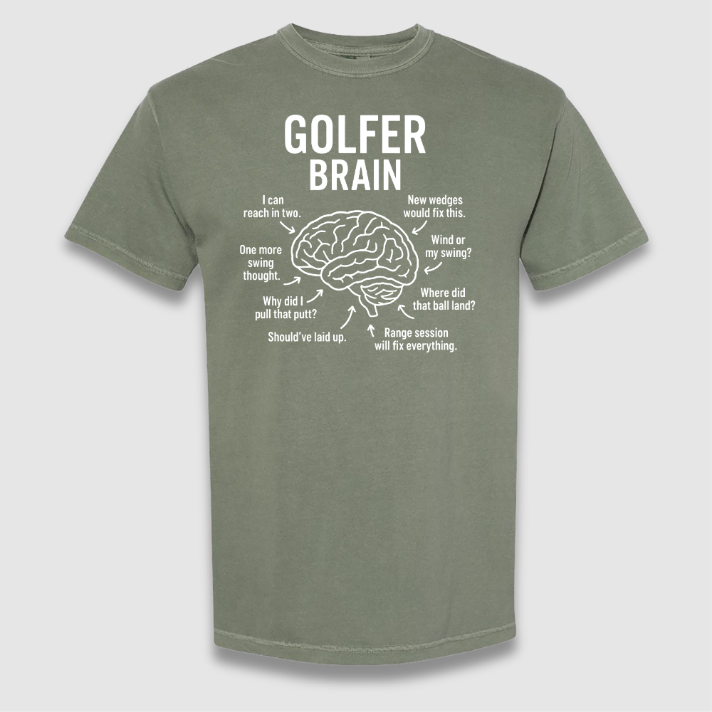 Golfer Brain T Shirt