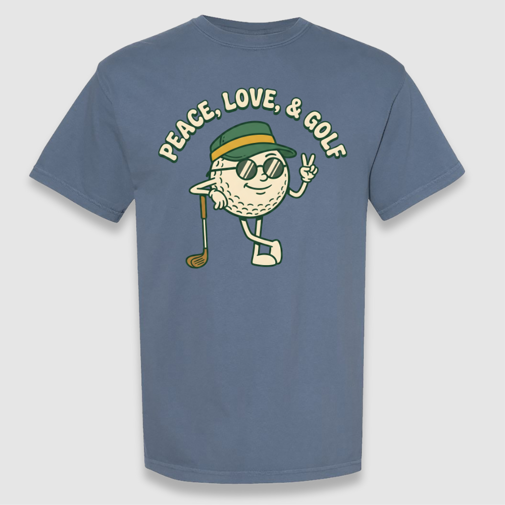Peace Love & Golf Tee