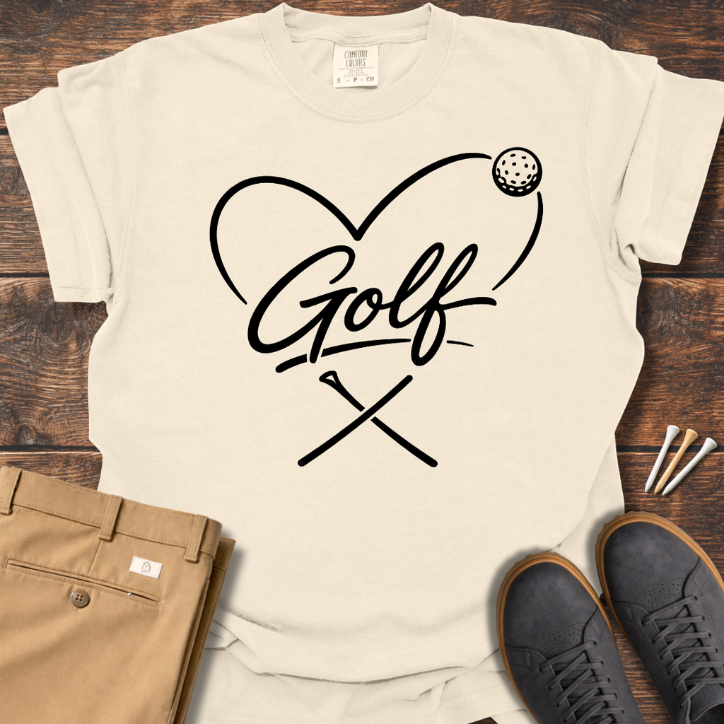 Love Golf T Shirt