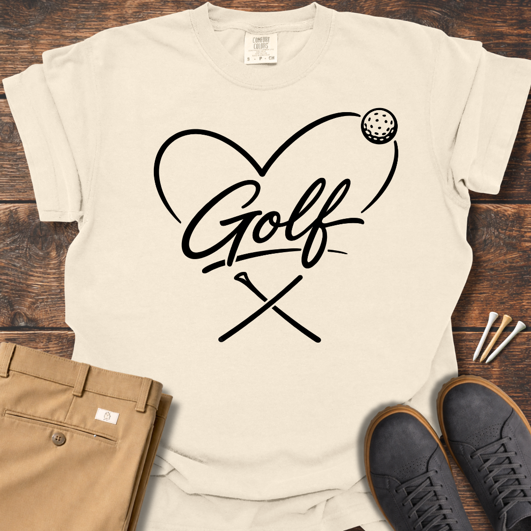 Love Golf T Shirt