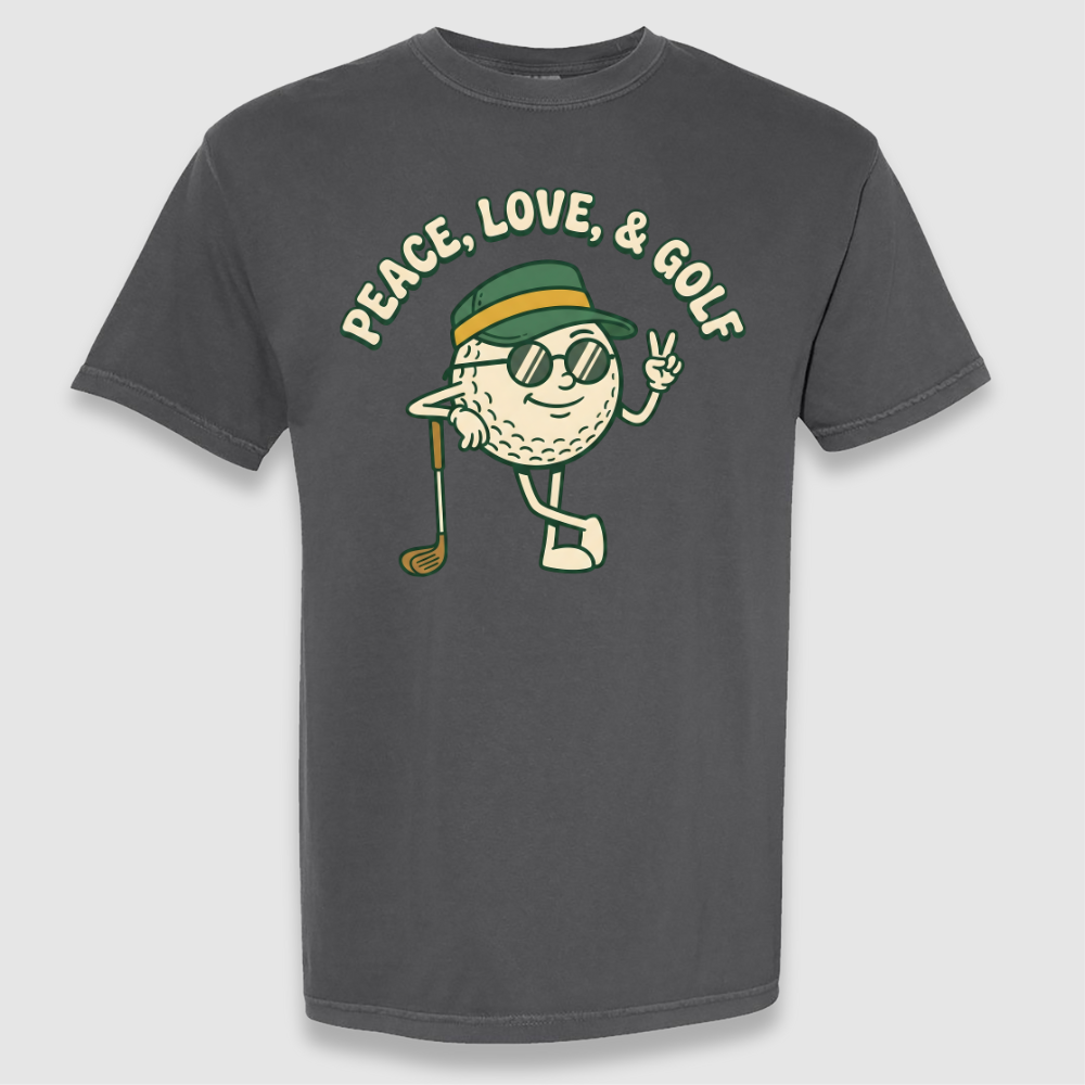 Peace Love & Golf Tee