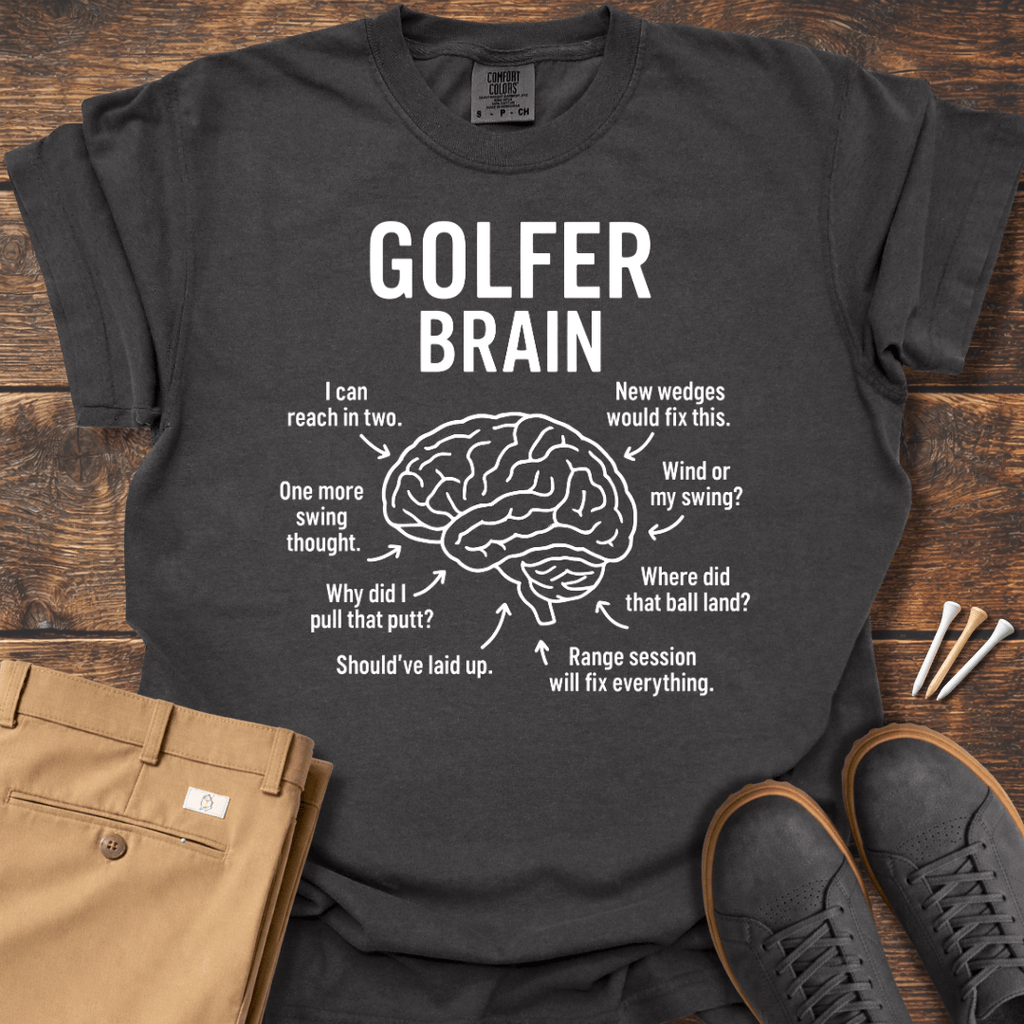 Golfer Brain T Shirt