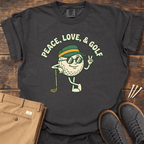 Peace Love & Golf T Shirt