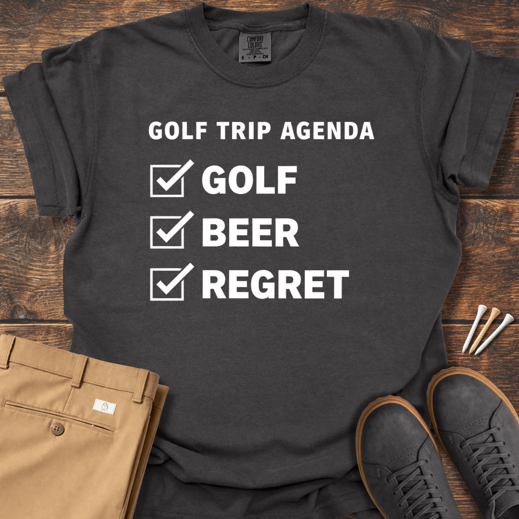 Golf Trip Agenda T Shirt