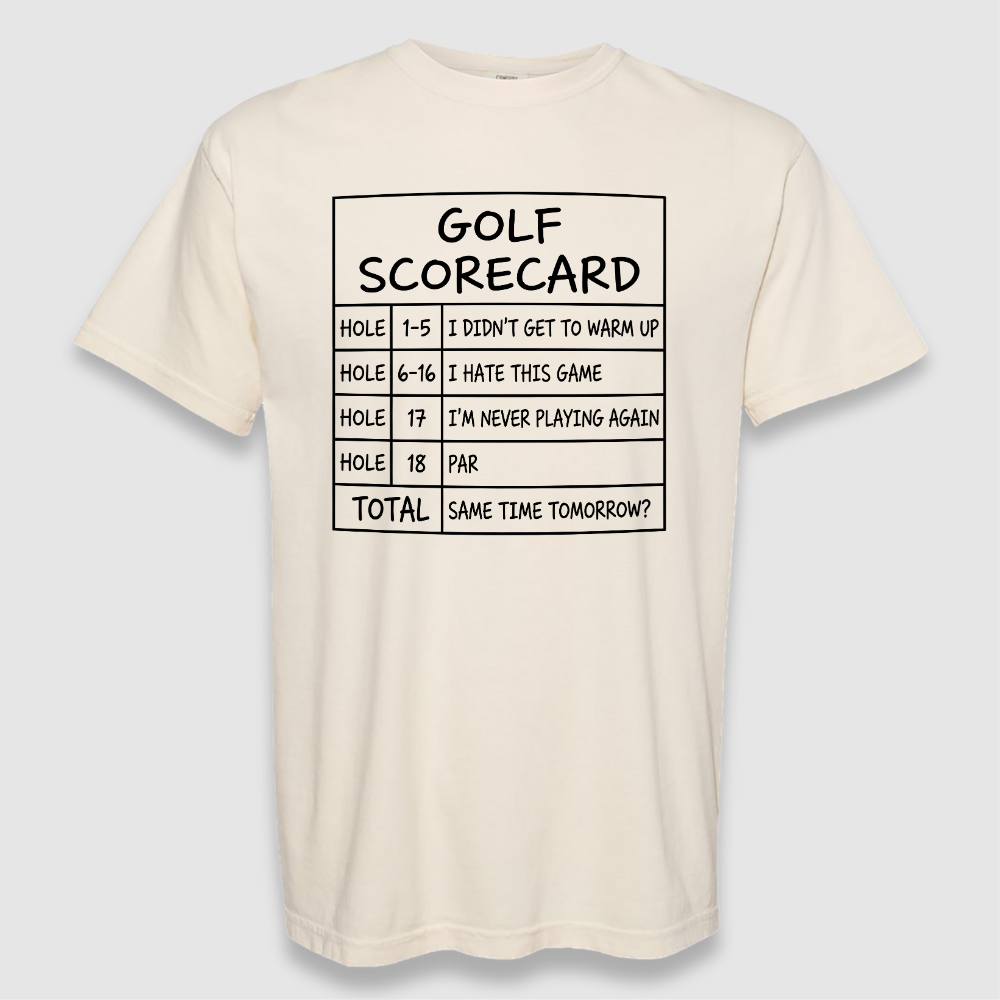 Golf Scorecard Tee