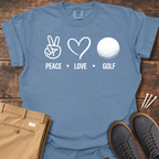 Peace Love Golf T Shirt