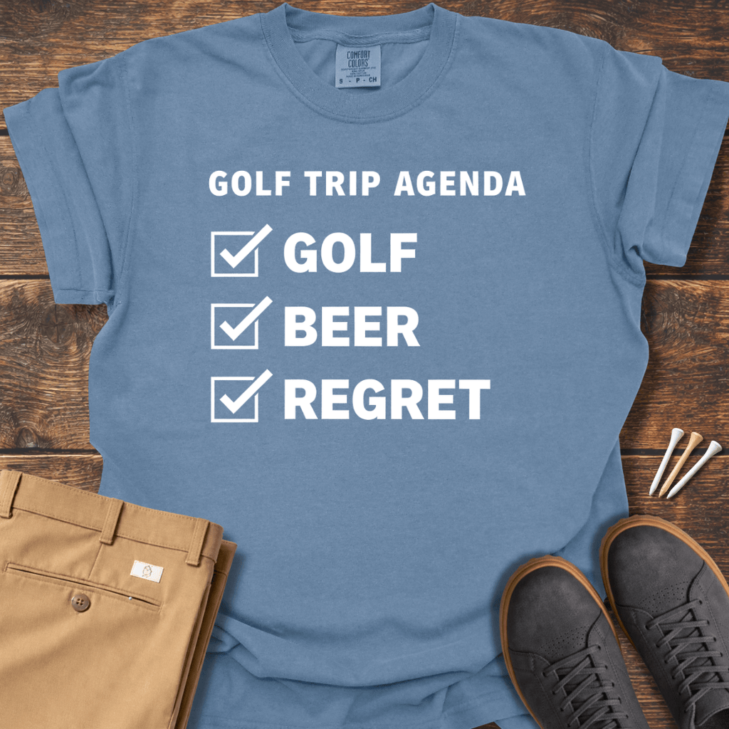 Golf Trip Agenda T Shirt