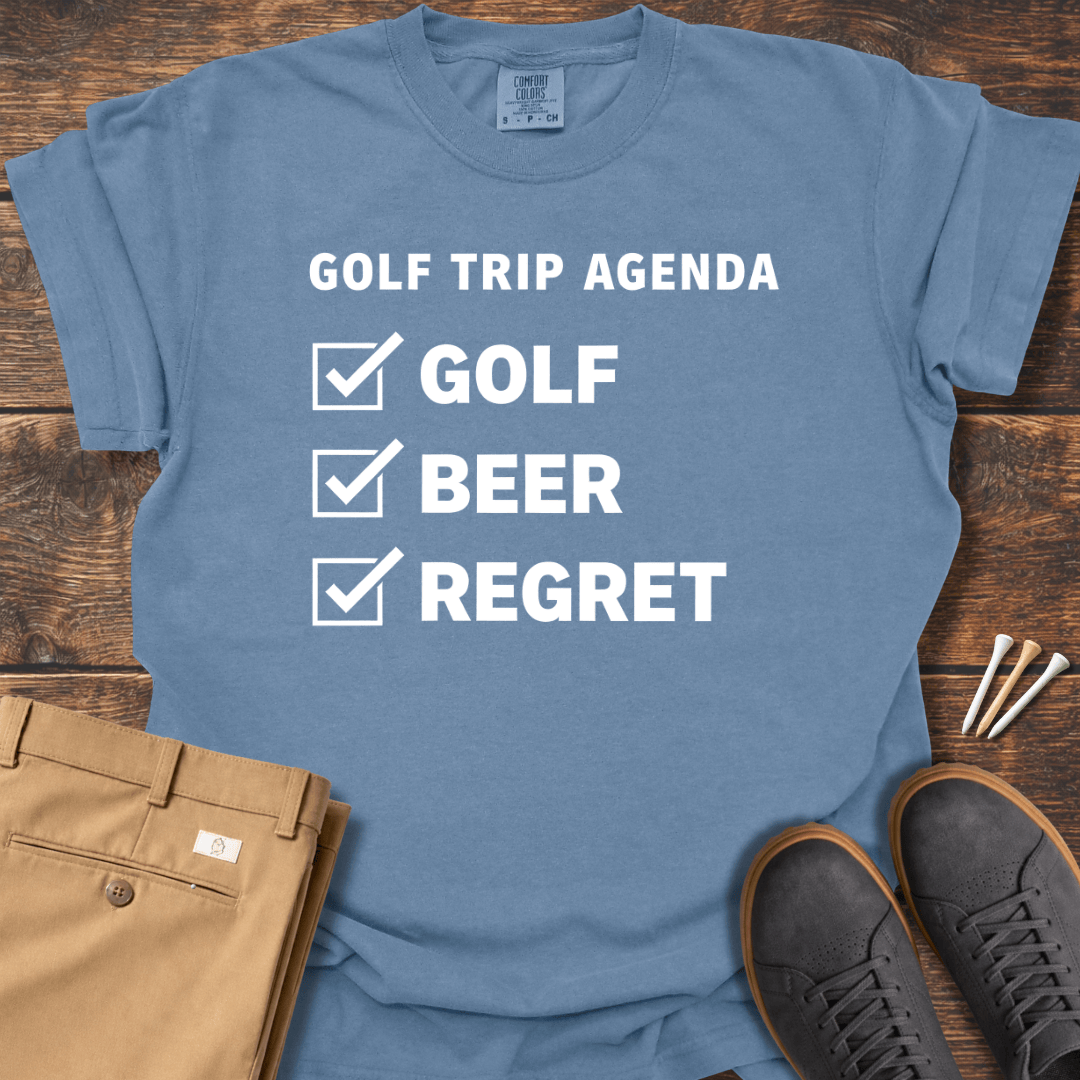 Golf Trip Agenda T Shirt