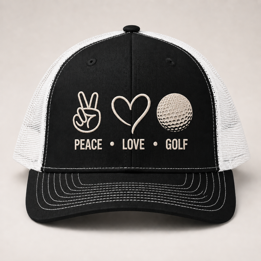 Peace Love Golf Hat