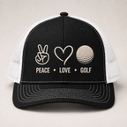 Peace Love Golf Hat