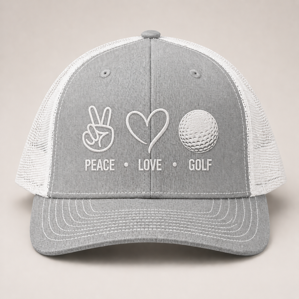 Peace Love Golf Hat