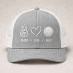 Peace Love Golf Hat