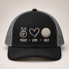 Peace Love Golf Hat