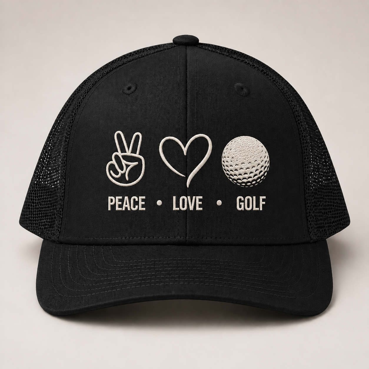 Peace Love Golf Hat