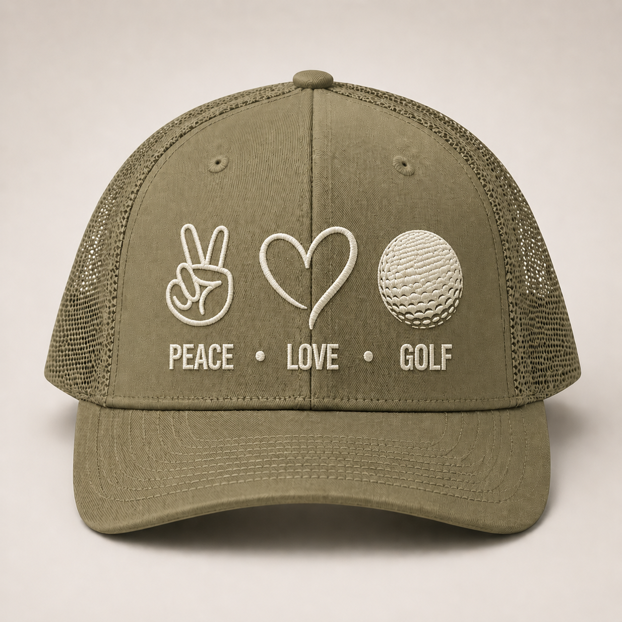 Peace Love Golf Hat